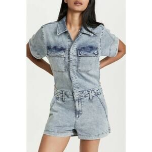 Joe's Jeans The French Terry Shortall Romper Size‎ XS Preppy Classic Retro Style